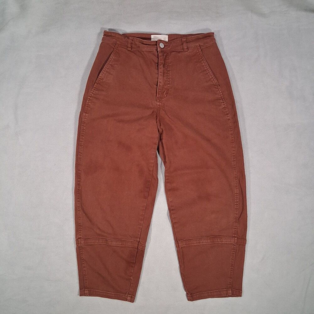 Everlane Utility Barrel Pants Size 12 Organic Cotton Blend Ankle Pants Rust